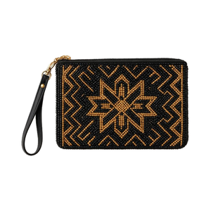 Trendy Handmade Beaded <b>Wristlet</b> Bag for Women with Custom Colors Evening Clutch Purse and Coin Pouch - Product Image 3