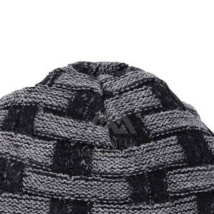 Pakistán Fabricación Último estilo Jacquard Beanie Sombreros Sólido Color liso Logotipo personalizado Adulto Jacquard Beanie Sombreros - Product Image 2