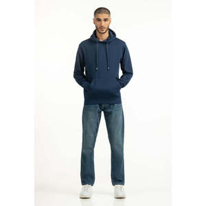 Sweat à capuche d'hiver pour homme avec étiquette personnalisée, bleu P, MN-POH-WS25-001, coupe classique, en molleton français, fermeture éclair, tailles XXS à 6XL - Product Image 4