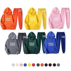 2025 nuevo OEM personalizado Unisex algodón polar chándal moda Sudadera con capucha pantalones de chándal conjuntos-2 piezas impreso verano chándal de talla grande - Product Image 2