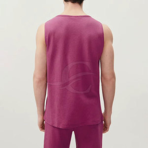 Débardeur pour homme en coton 100% respirant, tricoté, décontracté, pour le fitness, design et taille personnalisés, best-seller, prix abordable - Product Image 2