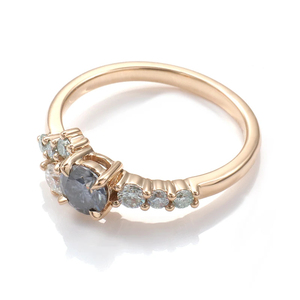 Anillo de Compromiso de Oro Sólido de 14k con Diamante Cultivado en Laboratorio, Alta Calidad, Corte Brillante, Certificado IGI, Joyería Fina para Mujer - Product Image 3