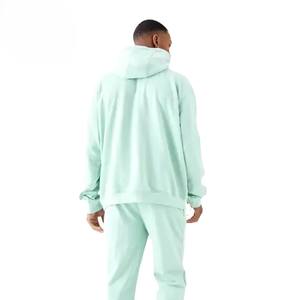 Survêtements unisexes de haute qualité, respirants, 100% coton, avec logo personnalisable, taille plus, sweat-shirt et pantalon de survêtement pour hommes - Product Image 4