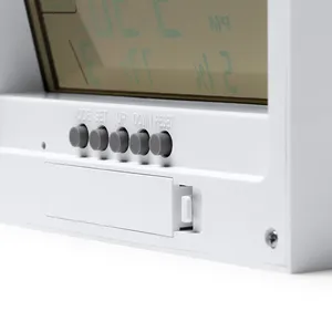 Groves Personalized Bamboo Weather Station Desk & Table <b>Clocks</b> Unique Gadgets - Product Image 1