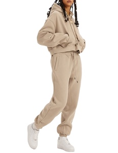 2025 logotipo personalizado mujer Vintage Y2k bordado desgastado parche pantalones de chándal y conjunto de Sudadera con capucha chándal deportivo Mujer conjunto de 2 piezas - Product Image 4