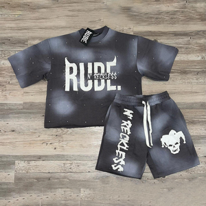 Ensemble deux pièces personnalisé Streetwear Short graphique Tenue - Product Image 1