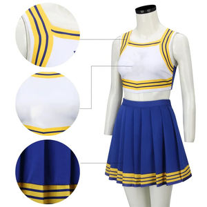 Tenues de cheerleading personnalisées tendance avec strass, vente en gros, haute qualité, unisexe, adolescents, vêtements d'entraînement de cheerleading, équipe - Product Image 5