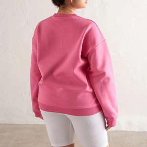 Sweat-shirts en tricot d'hiver à col rond en spandex/coton avec logo personnalisé, broderie pour femmes, impression par transfert thermique, sweats à capuche pour femmes - Product Image 6