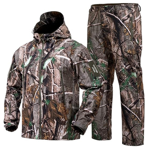 Nouvelle tenue de chasse camouflage pour hommes, été, imperméable, coupe-vent, résistante aux acides, antibactérienne, respirante, veste à capuche et pantalon - Product Image 1