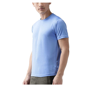 Vente en gros 100% polyester T-shirts de course à coupe sèche pour hommes T-shirt de course tricoté court imprimé personnalisé - Product Image 3