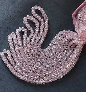 Cuentas de cuarzo rosa natural, cuentas de piedras preciosas personalizadas sueltas para la fabricación de joyas, suministros orgánicos con forma de melón tallado - Product Image 2