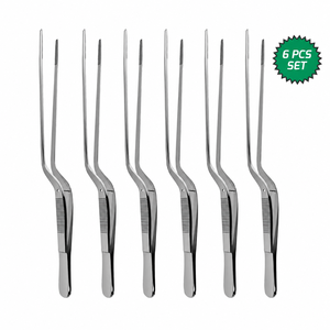 6 pièces d'instruments chirurgicaux SUAVE, forceps auriculaires de taille personnalisable, pinces à baïonnette, ensemble d'instruments chirurgicaux ORL pour hôpital - Product Image 3