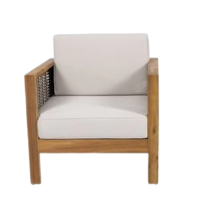 Modern Teak Wood Lightweight Comfortable Outdoor Dining <b>Chair</b> Easy Clean Patio <b>Garden</b> Park Furniture - Product Image 5