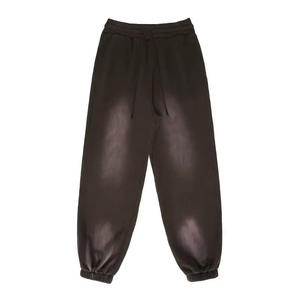 กางเกงขายาวลำลองผู้ชายทรงโอเวอร์ไซส์ ผลิตอย่างมืออาชีพ ล้างสีแบบ Acid Wash สั่งทำได้ ราคาขายส่ง สวมใส่สบาย - Product Image 2