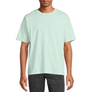 Ventas al por mayor Casual Classics hombres peinado algodón alto de gran tamaño Boxy camiseta en blanco liso único camiseta para hombres - Product Image 1