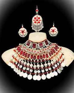 Handmade Afghan Kuchi Stainless <b>Steel</b> <b>Jewelry</b> Set New Design Afghani Fashion for Wedding Engagement Different Grades Prices - Product Image 2