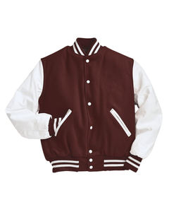 Fabricante personalizado de alta calidad chaquetas de los hombres de invierno OEM bordado de cuero de béisbol Letterman Varsity chaquetas - Product Image 2