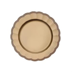 Design fantaisie Look élégant chargeur assiette et plat pour mariage et hôtel vaisselle vaisselle assiette de service alimentaire - Product Image 6