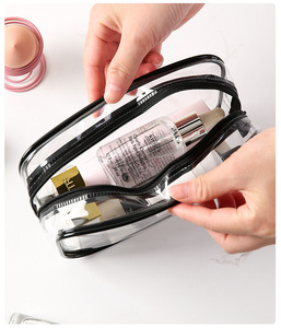 Ecofriendly Packaging <strong>Women</strong> Wholesale Custom <strong>Washbag</strong> Travel Cosmetic Bag Transparent Logo - Product Image 6