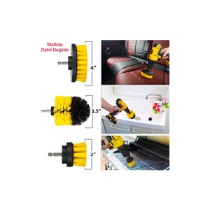 Juego de 3 Cepillos para Taladro para Limpieza de Baños, Duchas, Ruedas y Asientos de Automóviles - Product Image 2