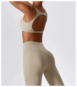 Nouveautés de haute qualité femmes Fitness LOGO personnalisé Sexy dos croisé grande taille soutiens-gorge de sport Yoga haut court Sexy - Product Image 5