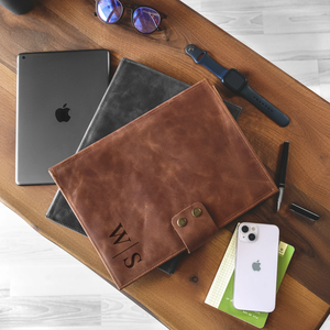 Portafolio de Cuero Personalizado, Regalo para Ella o Él, Soporte para Tablet, Organizador de Cuero, Regalo de Graduación - Product Image 2