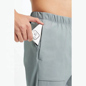 2025 New Style Men's Breathable Casual Trousers Drawstring with Anti-Wrinkle <b>Plain</b> Dyed Wholesale OEM Service - Product Image 3