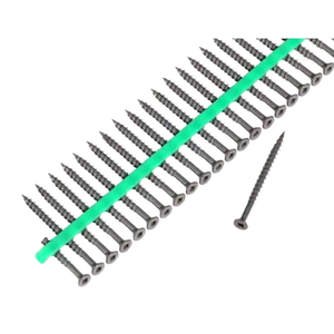 Vis de finition à tête fraisée Torx jaune en acier inoxydable, zinguée, pour bois, cloisons sèches et plastique - Product Image 1
