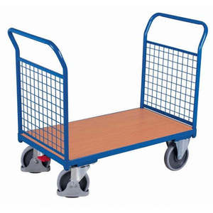 Chariot industriel Variofit à double paroi avec quatre roues, capacité de charge de 400 kg, conteneur à roulettes 850 x 500 mm, personnalisable OEM - Product Image 1