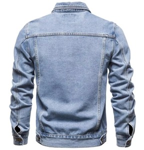 แจ็กเก็ตบอดดอัพผ้ายีนส์กันลมปรับแต่งได้เป็นมิตรกับสิ่งแวดล้อมสำหรับผู้ชายเสื้อแจ็คเก็ตลำลองฤดูใบไม้ร่วงทรงสลิมฟิต - Product Image 5