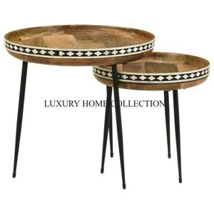 Merveilleux design forme ronde métal laiton meubles Table attrayant nouveauté grande taille chambre à coucher Table marocaine à vendre - Product Image 6