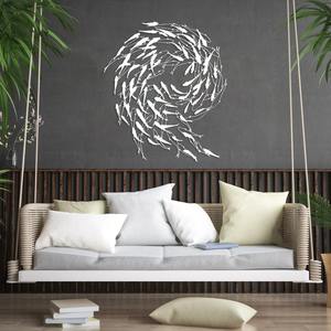 Décor d'art mural en métal artistique de qualité supérieure Sculpture en fer artisanale tenture murale décorative sophistiquée pour salon chambre à coucher - Product Image 4