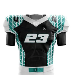 Uniforme de football américain personnalisé 2025, haute qualité, respirant, grande taille, manches courtes, été, équipe - Product Image 2