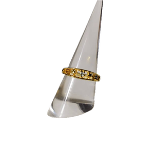 S925 14K Gold Plated Chunky Classic Natural Sky <b>Blue</b> Topaz Citrine London <b>Blue</b> Topaz <b>Ring</b> Customizable for Retail OEM ODM - Product Image 1