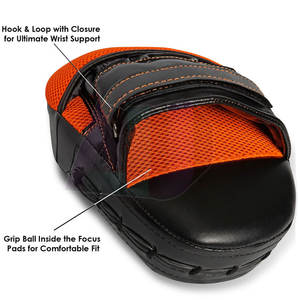 Professional Leather <b>Boxing</b> Focus Mitts <b>for</b> Training Punching <b>Speed</b> Accuracy and Reflex Improvement Durable Shock Absorbing - Product Image 3