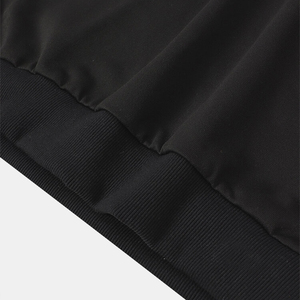 Sweats à capuche thermiques d'hiver pour hommes avec logo personnalisé imprimé de couleurs unies tissu français Design 3D 100% sweats à capuche en coton - Product Image 5