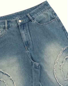 Short en jean décontracté de qualité supérieure pour hommes Style de rue Coupe ample Bermuda court - Product Image 3