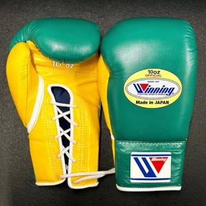 Équipement d'entraînement de kickboxing en cuir de vache véritable de haute qualité, gants de boxe Winning, gants de combat pour arts martiaux - Product Image 1