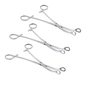 Vente en gros de pinces éponge courbes dentelées manuelles en acier inoxydable de 9.5 pouces 3 Pcs Set Chirurgical CE By Surgiright Instrument - Product Image 6