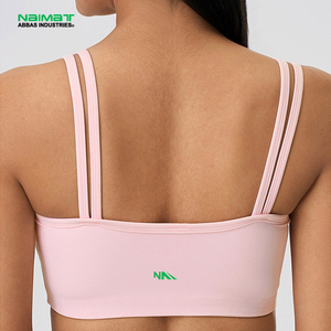Respirant Running Fitness Sports Yoga-Soutien-gorge à coupe fixe Soutien-gorge de sport nu plissé à soutien élevé antichoc - Product Image 1
