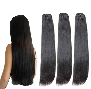 Vente directe de l'Inde Extension de cheveux Remy naturels lisses tissés à la machine de meilleure qualité - Product Image 1