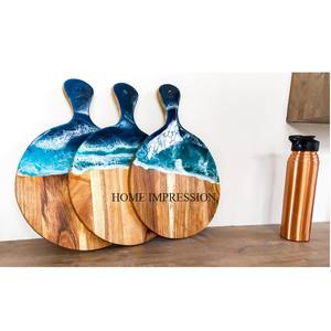 Ensemble de 5 blocs à découper en bois finis en émail, design et taille personnalisés pour les hôtels, ustensiles de cuisine - Product Image 6