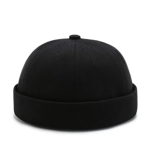 Nuevos sombreros de invierno de dos tonos Unisex con forro de piel para hombres y mujeres, gorro cálido a la moda, gorros informales de punto de invierno - Product Image 1
