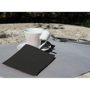 Serviettes Microdot noires 20x20cm 100 pièces 24 paquets B2B - Product Image 1