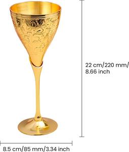 Vente chaude Meilleure Qualité Verre À Vin En Laiton Design Élégant avec Des Conditions Améliorées Prix De Gros Décorations De Noël - Product Image 4