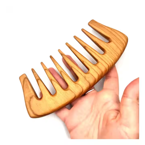 Hot <b>Sale</b> 2025 Comb One-sided <b>Carved</b> Wooden Comb No Static Sandal <b>wood</b> Massage Comb Available at Competitive Price - Product Image 4