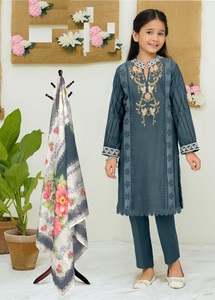 New Latest Premium Silk <b>Women's</b> Embroidery Handwork Sleeve Pant Heavy Digital Print Duptta <b>Kurta</b>/Kurti Dhwaja Export - Product Image 3