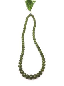 Cuentas de zafiro verde natural lisas para la elaboración de joyería fina, collar de piedras preciosas - Product Image 5