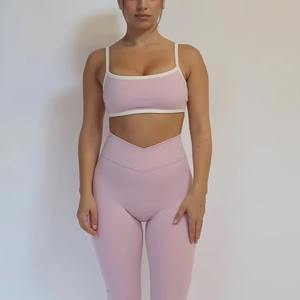 Vêtements de yoga pour femmes de haute qualité, respirants et à séchage rapide, soutien-gorge de yoga, haut de sport, veste, short taille haute, pantalon, ensembles de sport pour femmes - Product Image 5