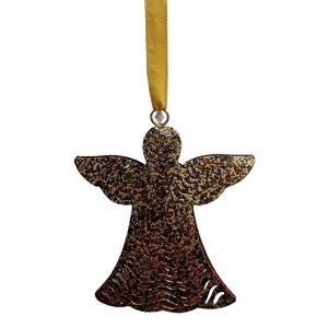 Traditionnel métal suspendu ange ornements de noël arbre décoratif suspendu décoration fête de vacances fête décor à la maison cadeau - Product Image 2